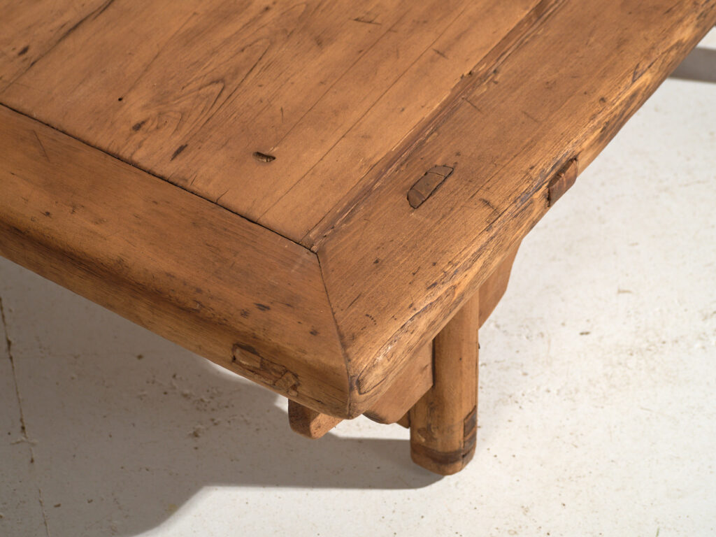 Table basse chinoise ancienne type kang – Table d’appoint primitive chinoise – circa 1900 #16