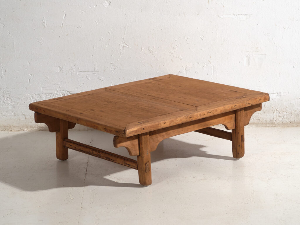 Antique low table in pine wood – China, circa 1930
