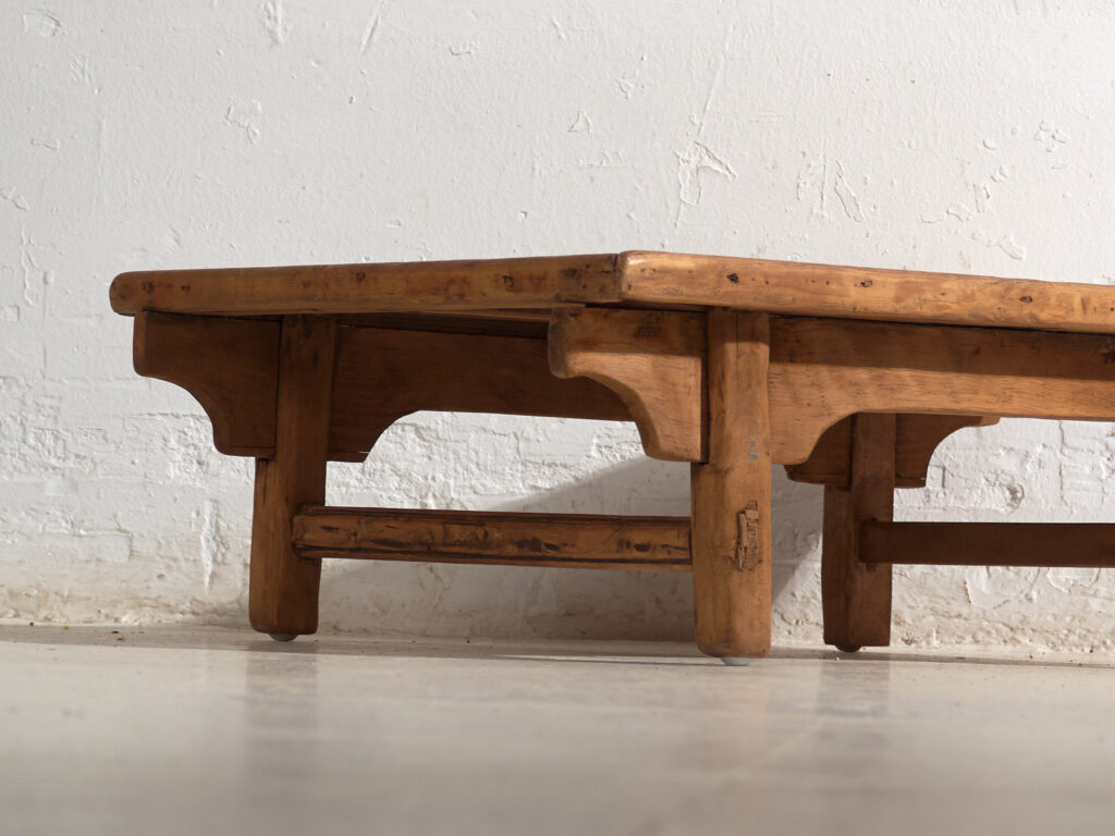 Antique low table in pine wood – China, circa 1930