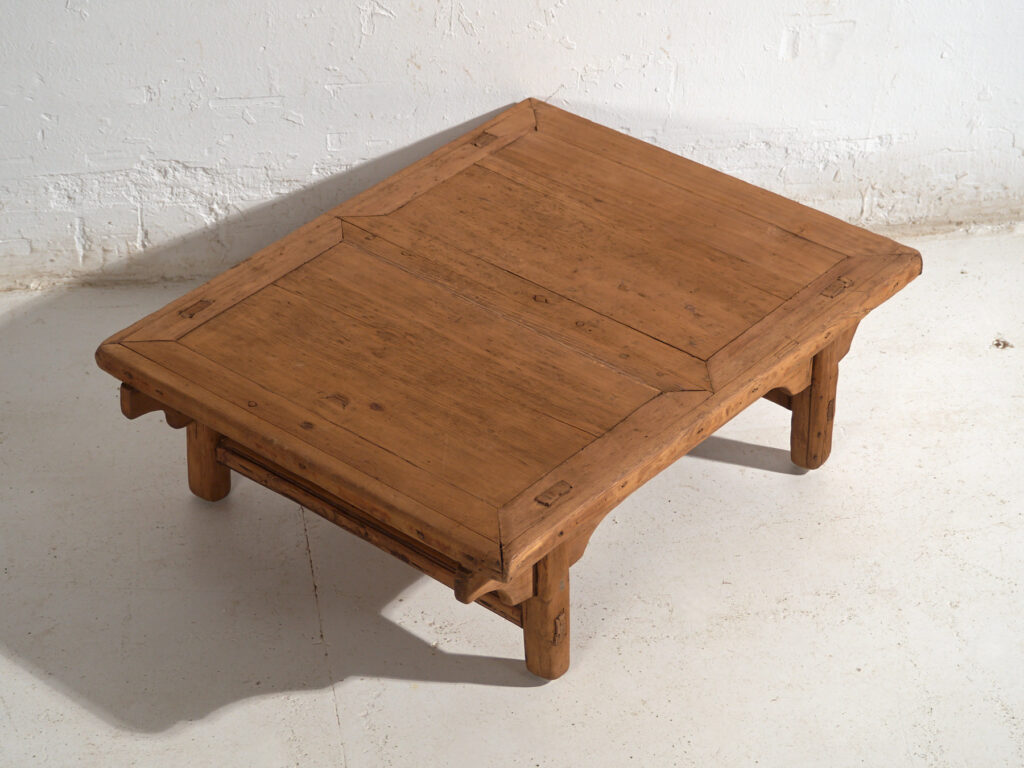 Antique low table in pine wood – China, circa 1930
