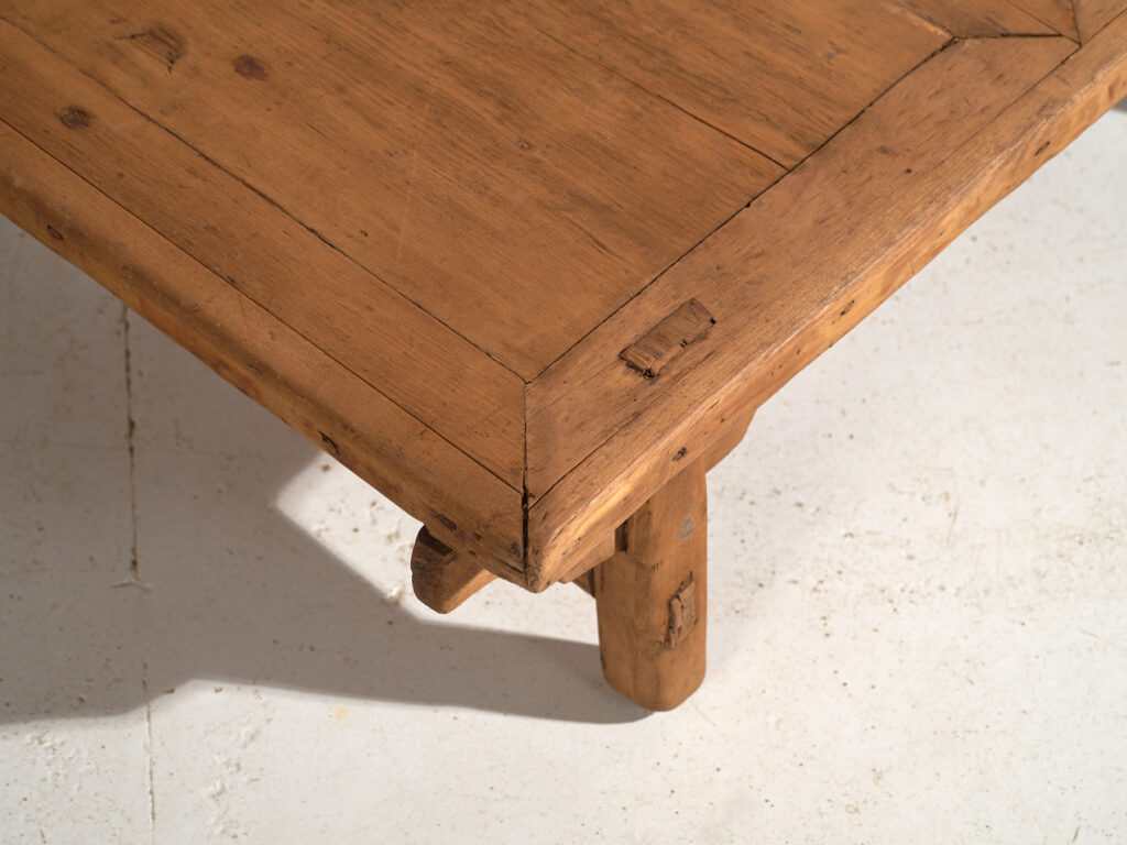 Antique low table in pine wood – China, circa 1930