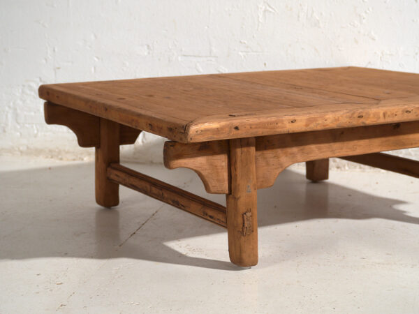 Antique low table in pine wood – China, circa 1930