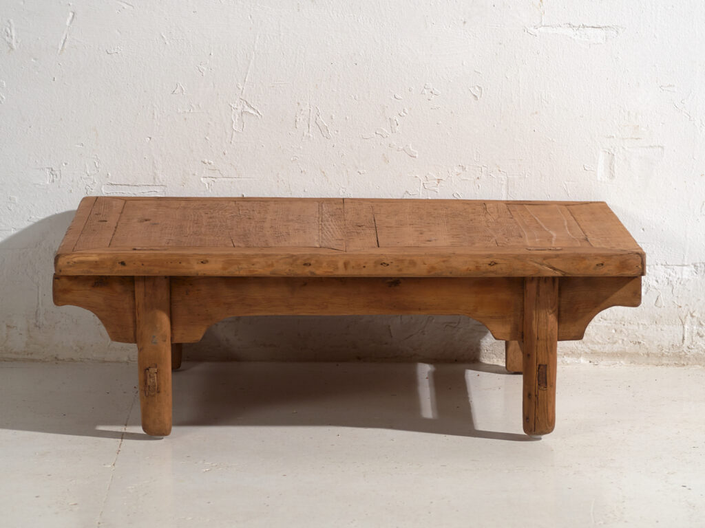 Antique low table in pine wood – China, circa 1930