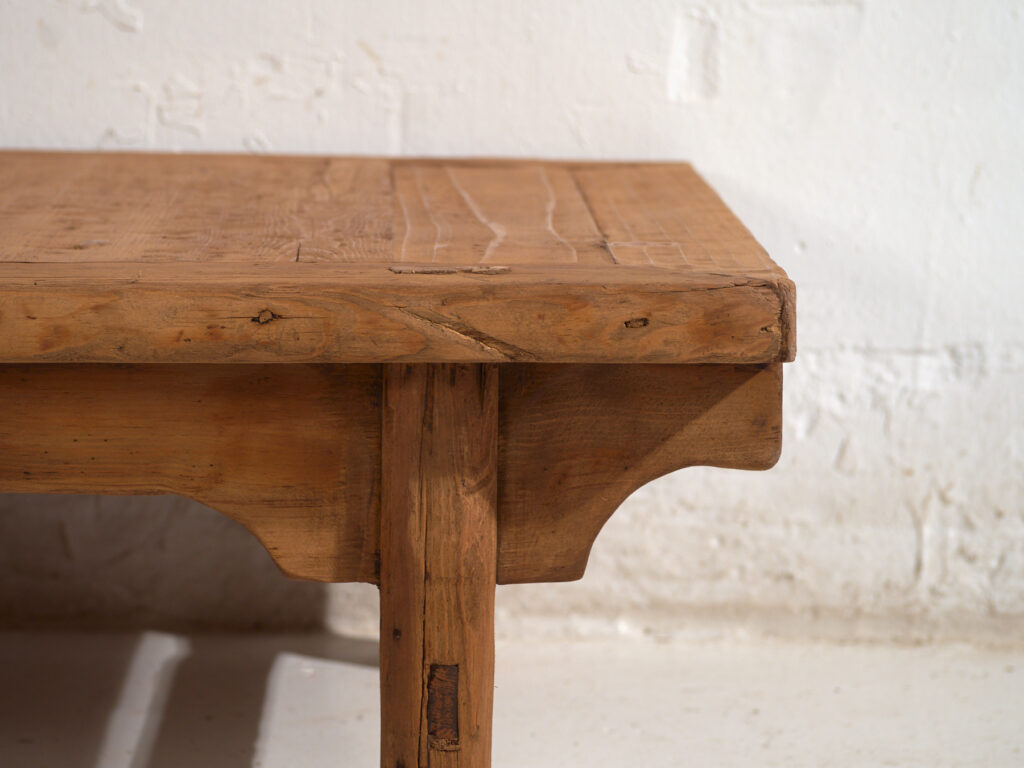 Antique low table in pine wood – China, circa 1930