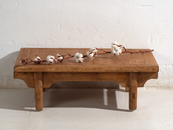 Antique low table in pine wood – China, circa 1930