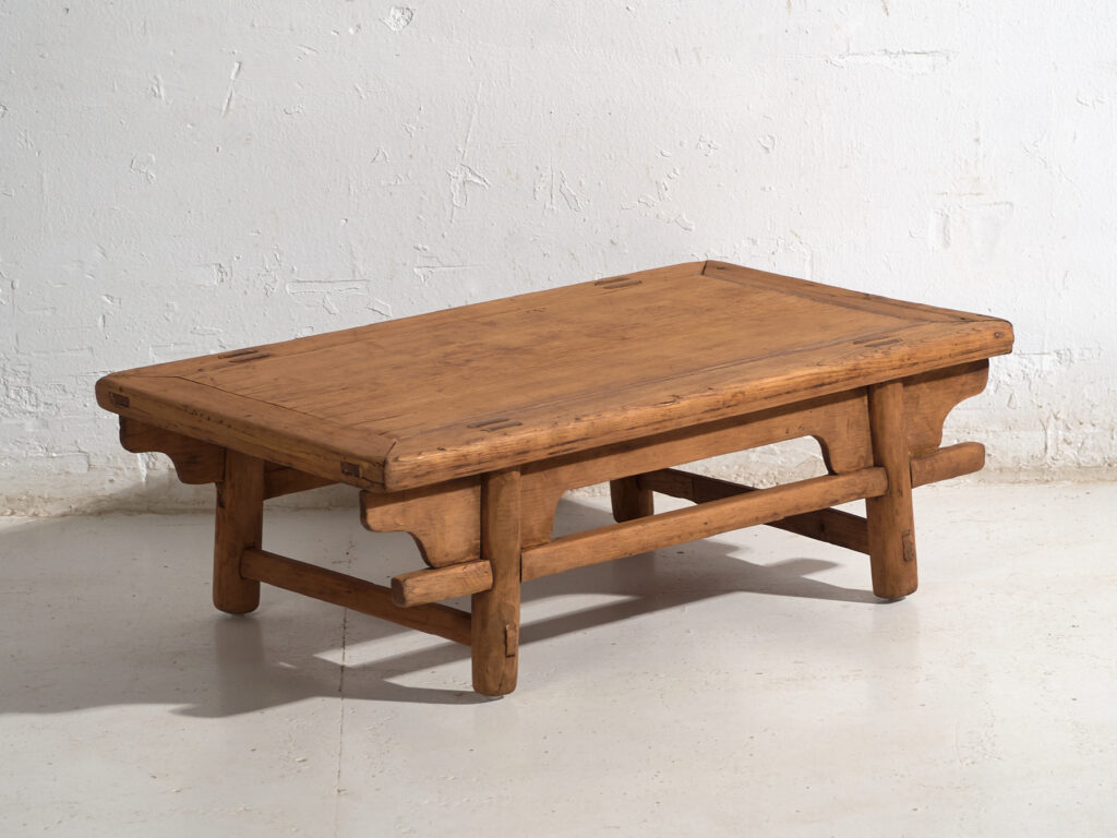 Antique low table in pine wood – China, circa 1930