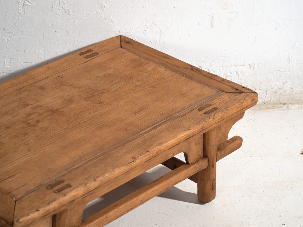 Antique low table in pine wood – China, circa 1930