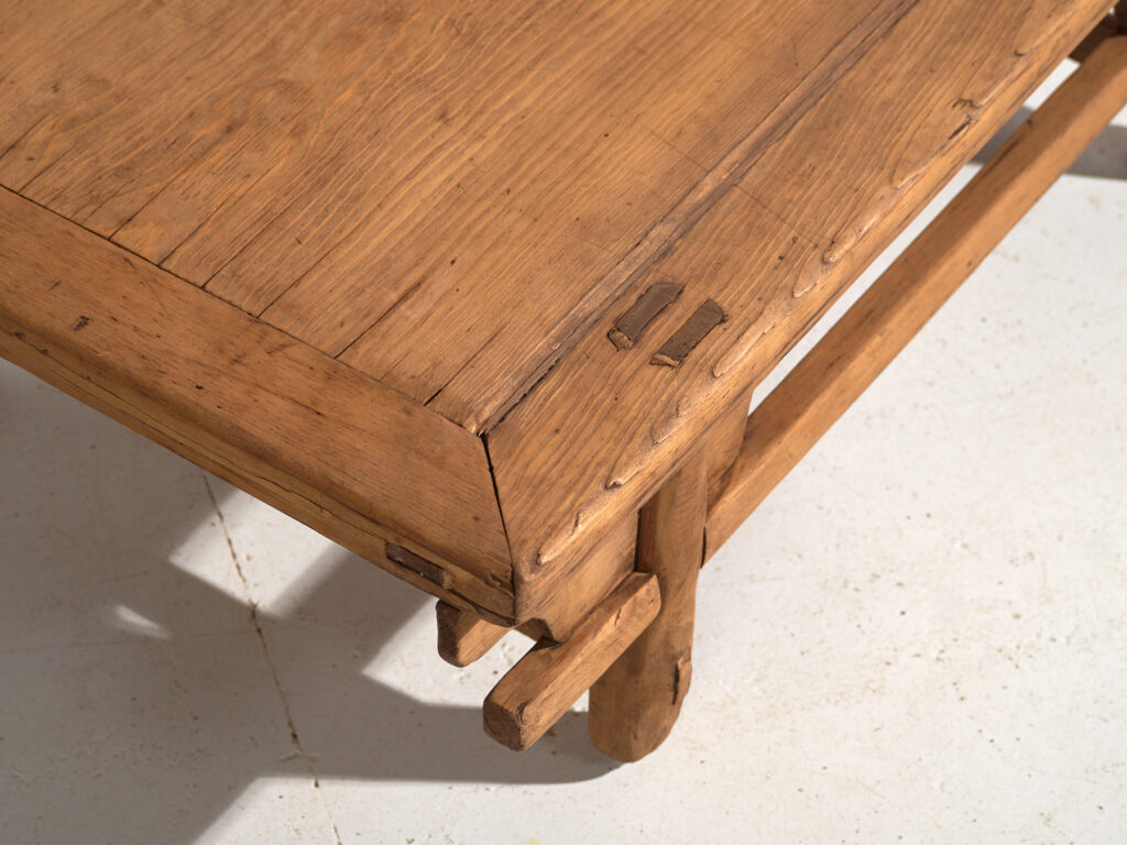 Antique low table in pine wood – China, circa 1930