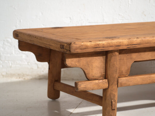 Antique low table in pine wood – China, circa 1930