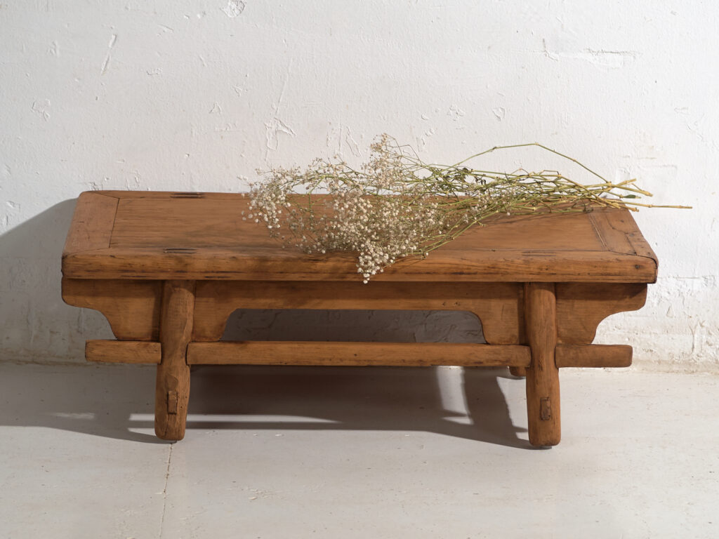 Antique low table in pine wood – China, circa 1930