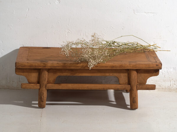 Antique low table in pine wood – China, circa 1930
