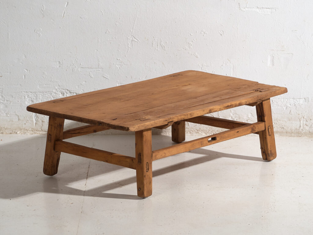 Antique low table in pine wood – China, circa 1930