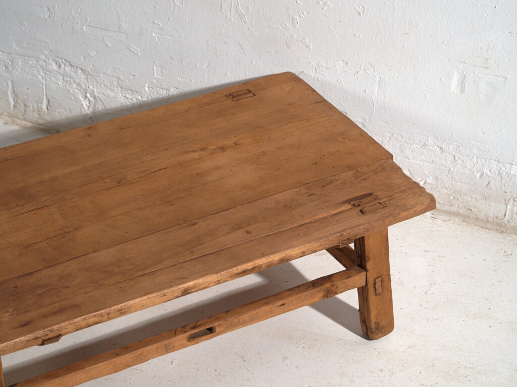 Antique low table in pine wood – China, circa 1930