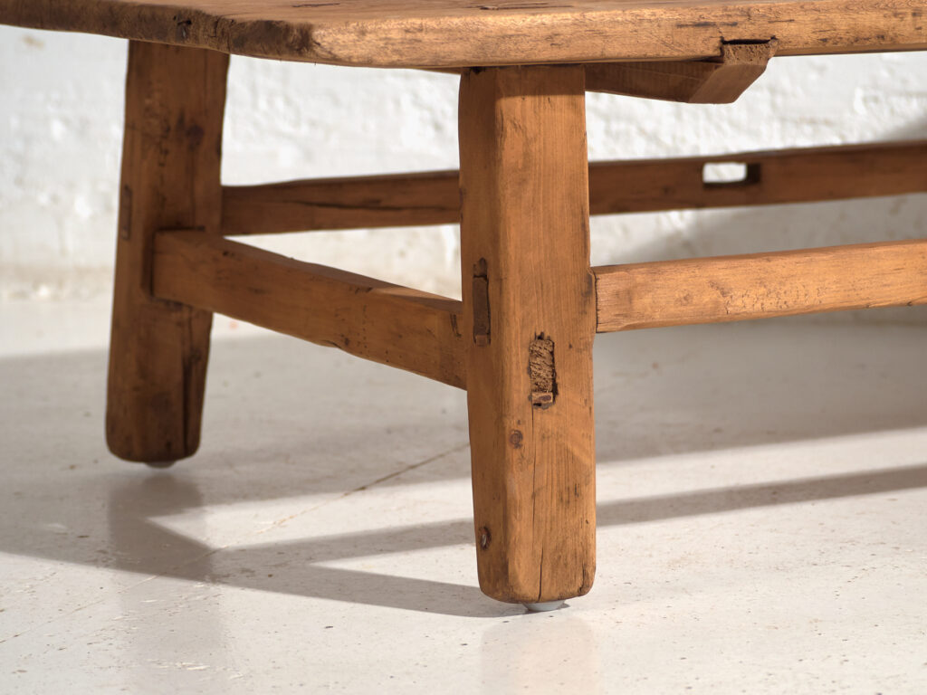 Antique low table in pine wood – China, circa 1930