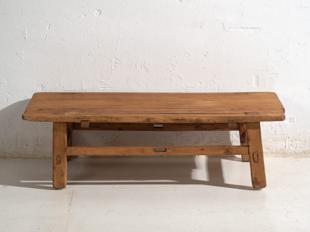 Antique low table in pine wood – China, circa 1930