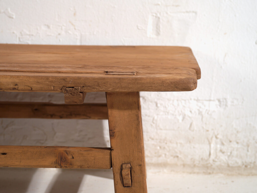 Antique low table in pine wood – China, circa 1930