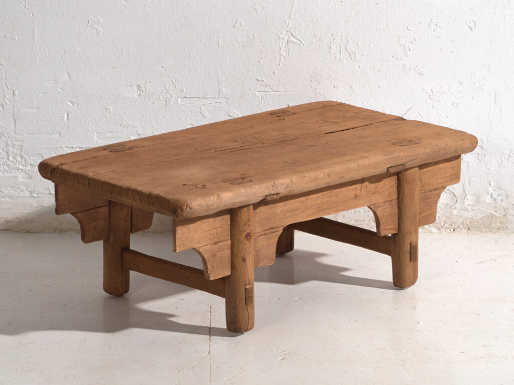 Antique low table in pine wood – China, circa 1930
