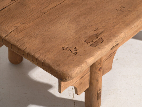 Antique low table in pine wood – China, circa 1930