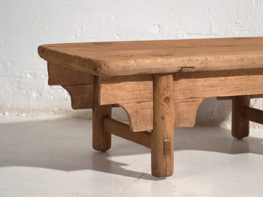 Antique low table in pine wood – China, circa 1930