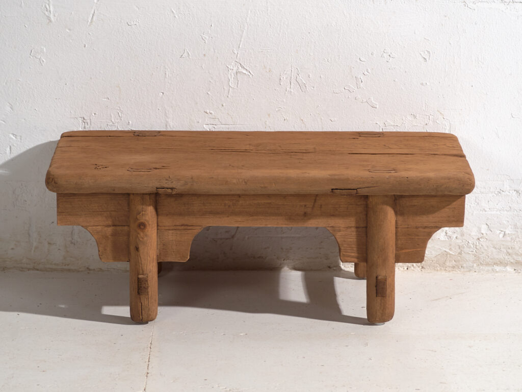 Antique low table in pine wood – China, circa 1930