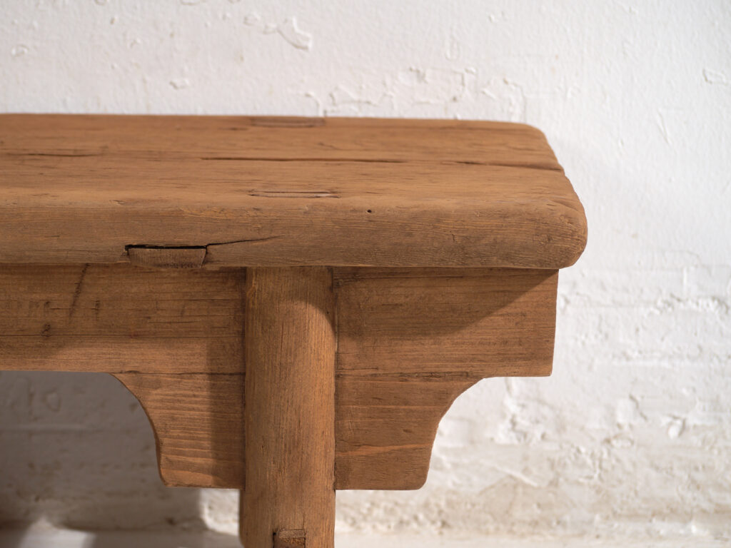 Antique low table in pine wood – China, circa 1930