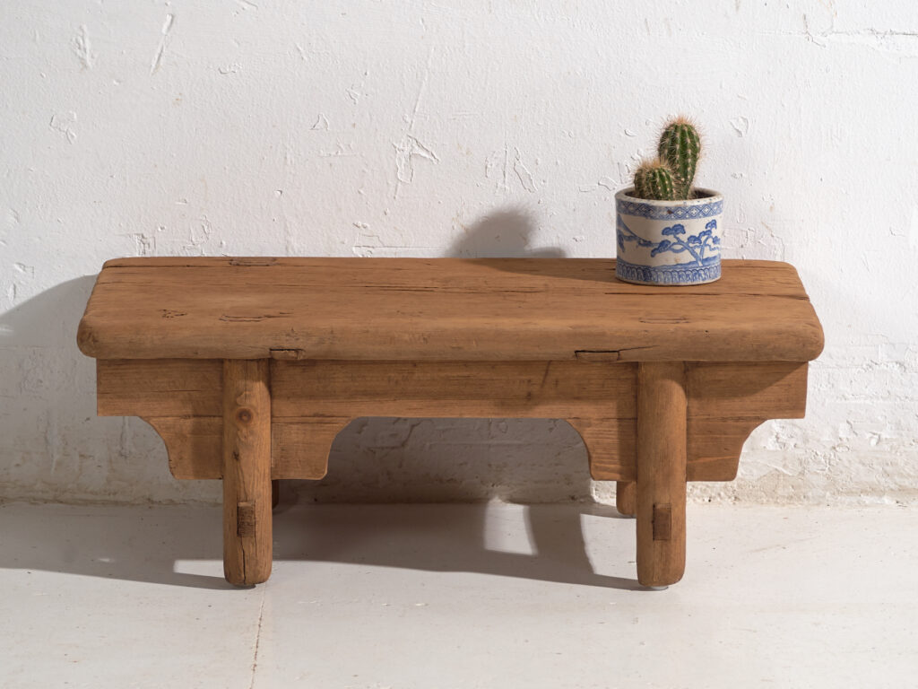 Antique low table in pine wood – China, circa 1930