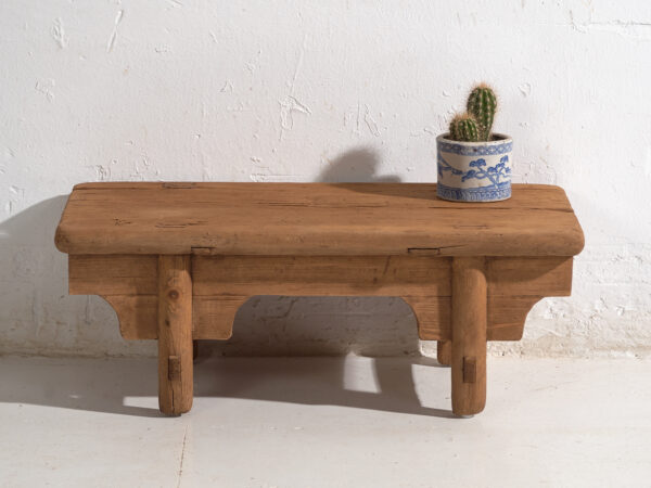 Antique low table in pine wood – China, circa 1930