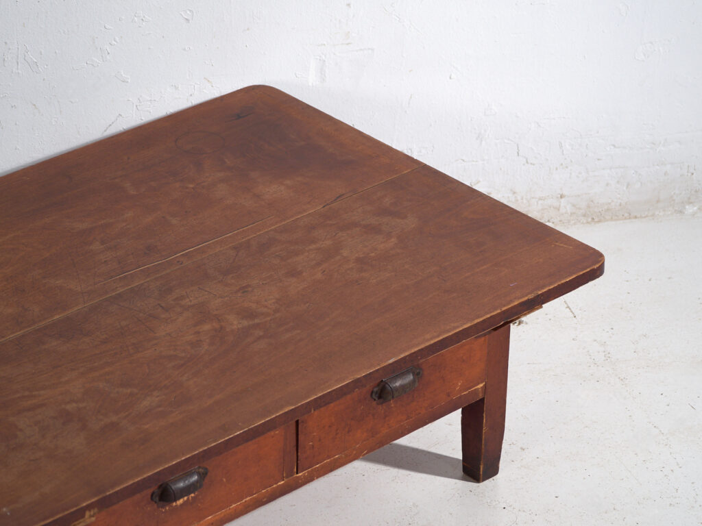 Mesa Baja Japonesa Antigua con Cajones – Periodo Showa – Japón c.1930-1950