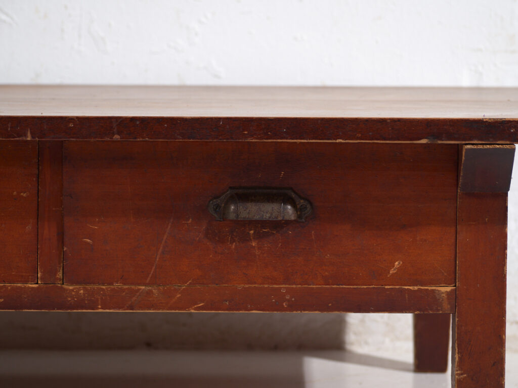 Mesa Baja Japonesa Antigua con Cajones – Periodo Showa – Japón c.1930-1950