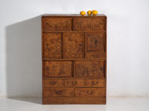 Tansu japonés antiguo tipo mizuya-dansu - Periodo Taishō/Showa (c.1910-1940)