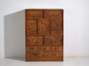Tansu japonés antiguo tipo mizuya-dansu - Periodo Taishō/Showa (c.1910-1940)