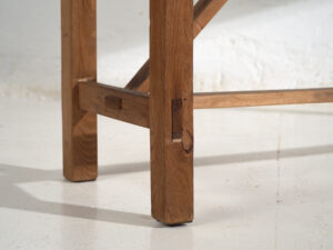 Mesa Japonesa Antigua de Trabajo en Madera Maciza – Consola Wabi Sabi – Periodo Taishō–Showa (c.1910–1950) #2