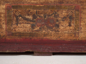 Arcón antiguo de pino macizo – Europa central (c.1900)