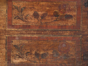 Arcón antiguo de pino macizo – Europa central (c.1900)