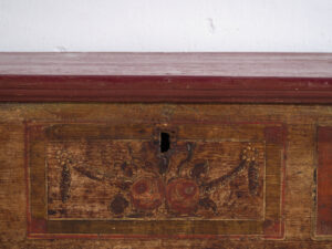 Arcón antiguo de pino macizo – Europa central (c.1900)