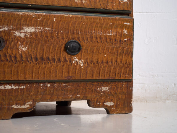 Escritorio abatible sueco pintado antiguo – Bureau folk escandinavo – Año 1783