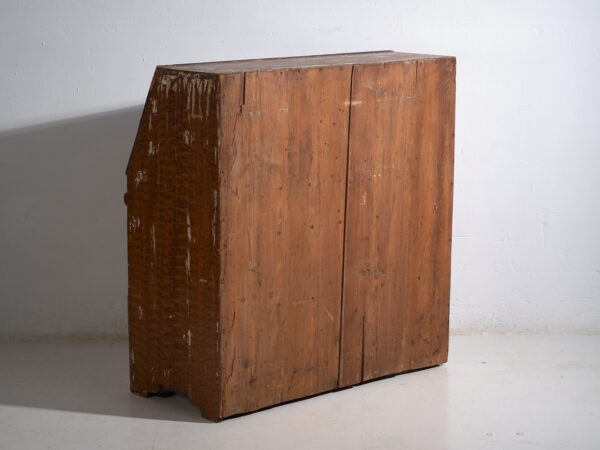 Escritorio abatible sueco pintado antiguo – Bureau folk escandinavo – Año 1783