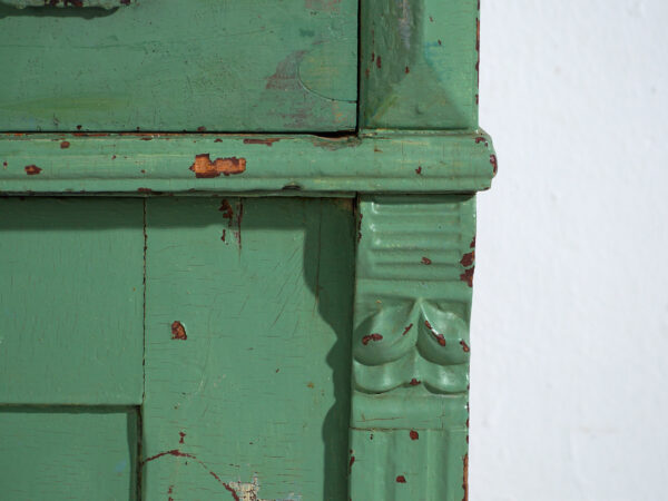 Central European chest of drawers with original green paint – Tyrol, circa 1890