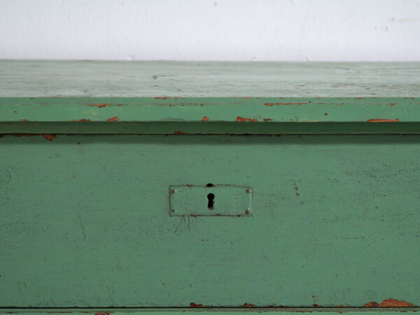 Central European chest of drawers with original green paint – Tyrol, circa 1890