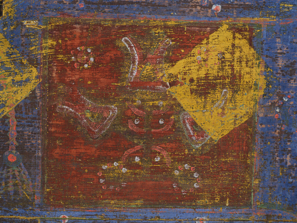 Arcón antiguo de pino macizo – Europa central (c.1900)