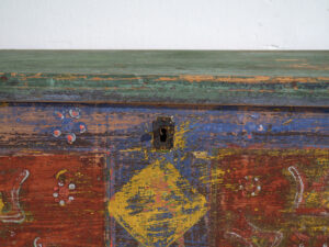 Arcón antiguo de pino macizo – Europa central (c.1900)