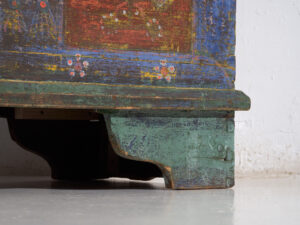 Arcón antiguo de pino macizo – Europa central (c.1900)