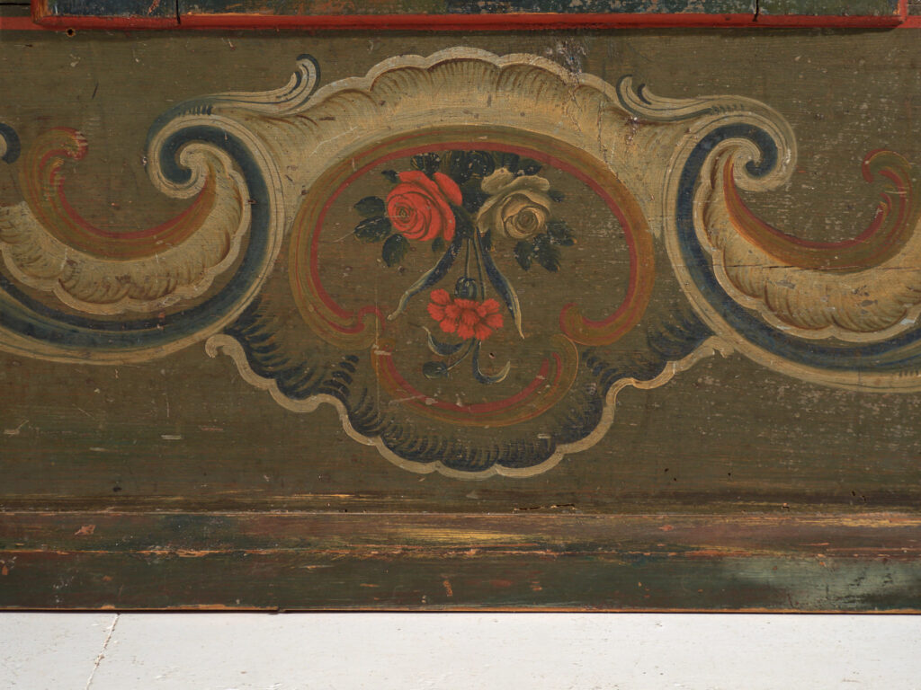 Folk Art Painted Cabinet, Central Europe, dated 1814