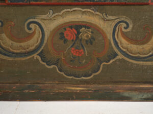 Folk Art Painted Cabinet, Central Europe, dated 1814