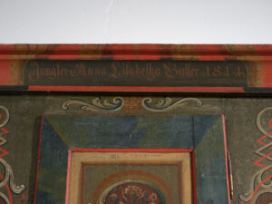 Folk Art Painted Cabinet, Central Europe, dated 1814