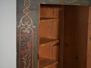 Folk Art Painted Cabinet, Central Europe, dated 1814