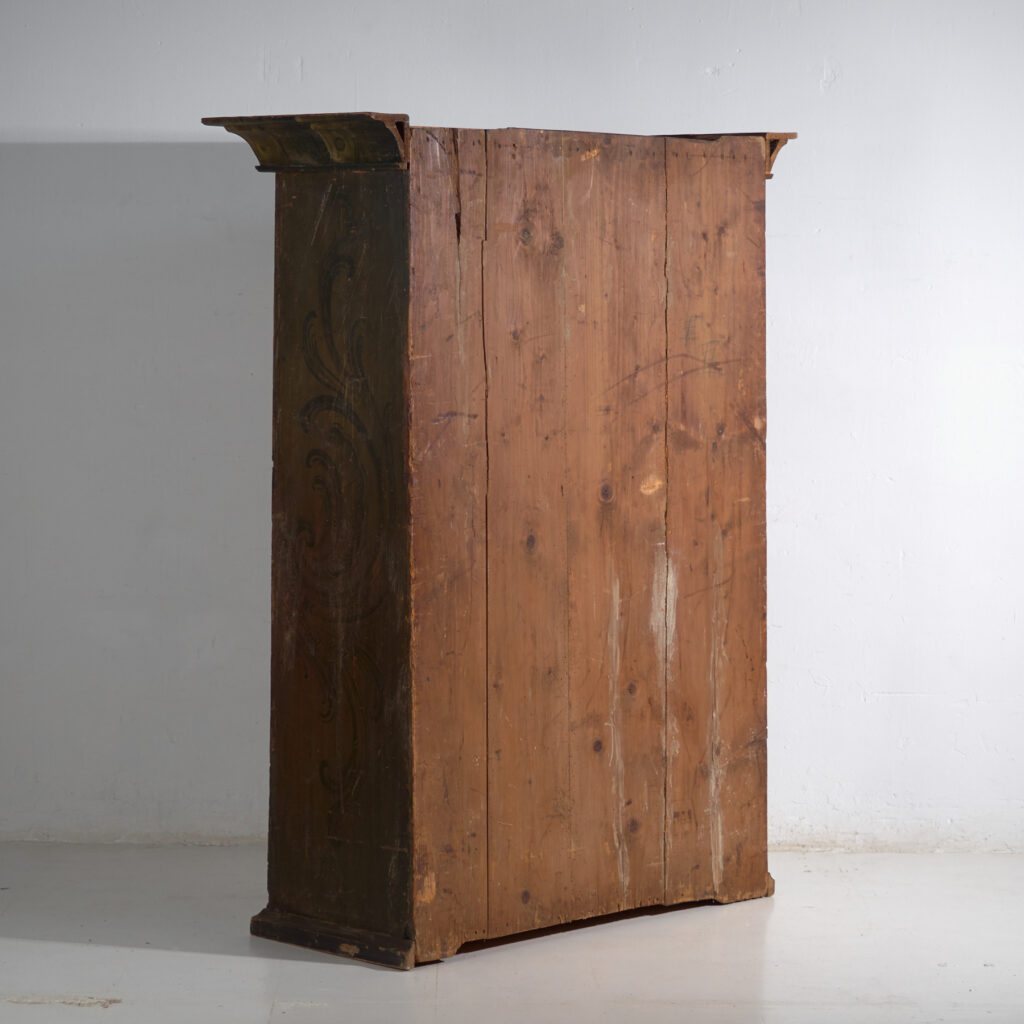 Folk Art Painted Cabinet, Central Europe, dated 1814