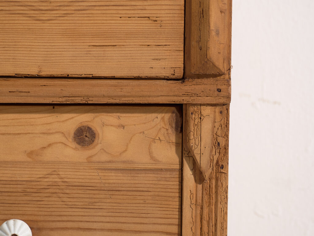Cómoda antigua de pino macizo – Europa Central (c.1880–1910) #117