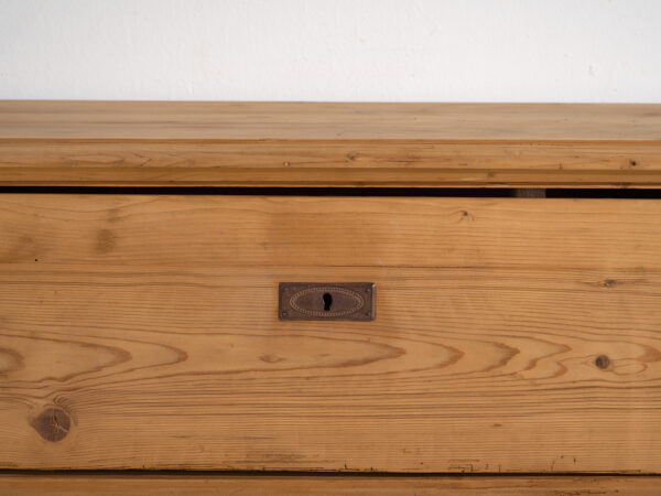 Antique Solid Pine Chest of Drawers – Central Europe (c.1880–1910) #117