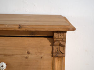 Cómoda antigua de pino macizo – Europa Central (c.1880–1910) #118